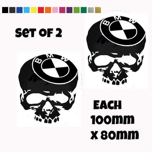 BMW Skull Stickers Car Motorbike Vinyl Decals